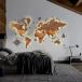 LosokaWood Décoration murale carte du monde avec rétroéclairage LED 3D Wzór XII