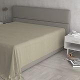 MAX COLOR Hoeslaken, 100% katoen, eenkleurig, taupe, tweepersoonsbed Maxi 270 x 300 cm