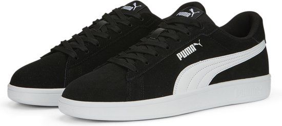 PUMA Smash 3.0 Unisex Sneakers - Puma Black-Puma White - Size 43