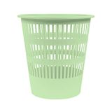 DONAU D307-06 Papiermand, 12 liter, groene pastelkleur, kunststof, voor kantoor, keuken, stabiel, ecologisch PP-product, scheurvast, 1 stuk
