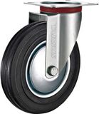 Tarsus Zwenkwiel - 160 mm - Stalen Velg - Massieve Rubberband - 130 kg Draagvermogen