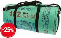 MoreThanHip - Weekend- of sporttas 40 L van gerecyclede cementzakken - Jumbo L vis groen - 55 x 27 x 27 cm