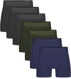 Bamboo Basics Rico Boxershorts - 7-Pack - Men - Size M - Black/Blue/Green