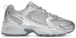 New Balance 530, argent métallique avec imprimé nuage de pluie et pois - EU 44