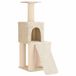 vidaXL Kattentoren met sisal krabpalen Crèmekleurig 146 cm
