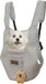 Wan GmbH Sac de transport pour animaux de compagnie - Sac à dos de voyage - Aventures en plein air - Maille respirante - 20x15x8 cm - Gris