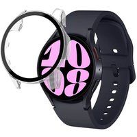 Phonillico® Samsung Galaxy Watch 6 40 mm Transparante Harde Beschermhoes met Gehard Glazen Scherm