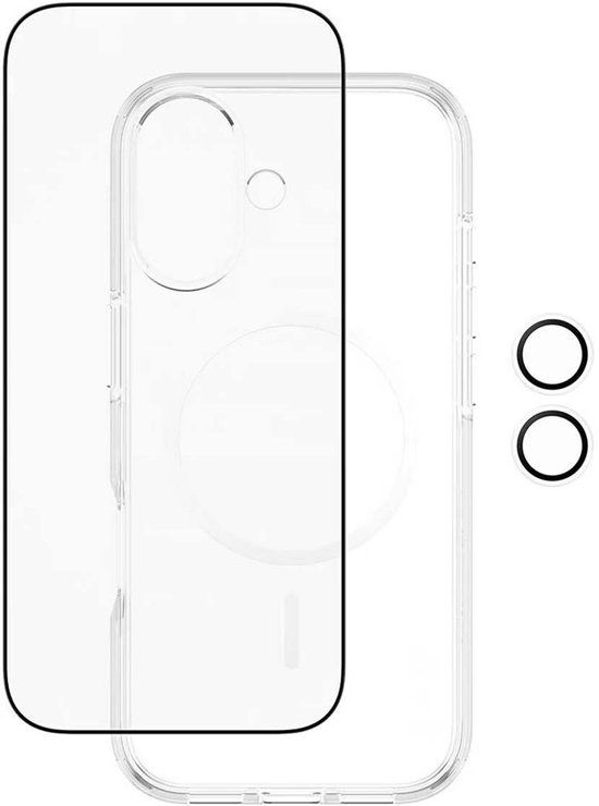 PanzerGlass, Hoesje geschikt voor iPhone 17 - 3-in-1 Set Flagship Series, Transparant