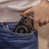 Coverzs hard case met camera cover geschikt voor iPhone 12 (zilver)