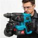 ZELURXX 21V Accuboormachine, Borstelloos, SDS-Plus, 2x 4.0Ah Accu, 3 Functies, Boorhamer, Beitels, Set