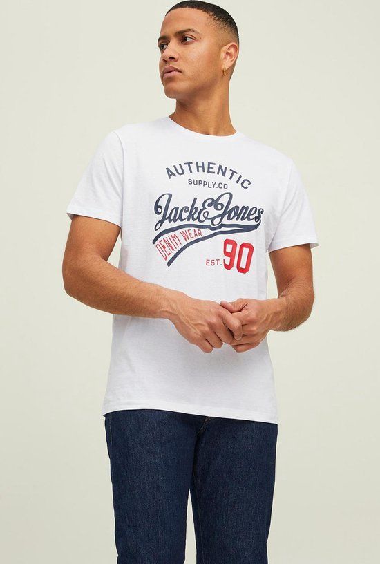 Jack & Jones Jjethan Tee Ss Crew Neck 3pk Mp - Black/ Black + White - Men's T-shirt - Size S