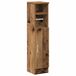 vidaXL Badkamerkast met rolhouder 20,5x22x90 cm oud houtkleurig