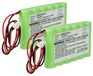 vhbw 2x batterie compatible avec ADT LYNX ALARM SECURITY PANEL, Pulse TS Keypad ordinateur mobile PDA scanner (1500 mAh, 7,2 V, NiMH)