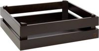 APS UPERBOX, houten kist, wijnkist, buffetbox, decoratieve houten box, opbergkist, meubelkist, 35 x 29 cm, H: 10,5 cm, acaciahout, geschikt voor GN 1/2