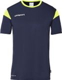 Uhlsport Squad 27 Chemise Manches Courtes Homme - Marine / Jaune Fluo | Taille : M