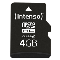 Intenso MicroSDHC 4GB Class 4 - Includes SD Adapter