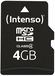 Intenso MicroSDHC 4GB Class 4 - Includes SD Adapter