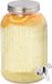 Merkloos Relaxdays Drankdispenser, geribbelde limonadetap, 4 liter, met kraantje, glas, transparant