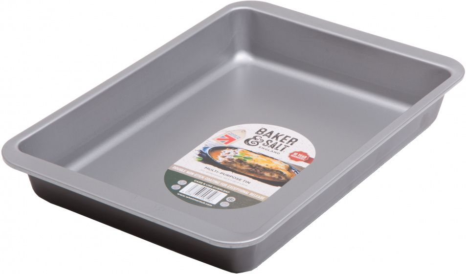 Wham bakvorm Baker & Salt 32,5 x 22,5 cm carbonstaal zilver
