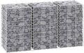 vidaXL Gabion plantenbakken 3 st verhoogd 30x30x50 cm ijzer