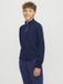 JACK&JONES JJEEMIL KNIT HALF ZIP NOOS JNR Jongens Trui Maat 164 Navy Blazer