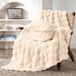 Zensation Pom Pom Fur plaid met kussens - crème-wit