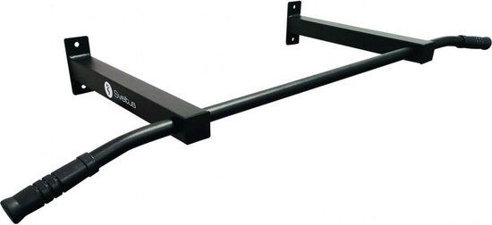 Sveltus Optrekstang Chin Up Muurbevestiging 120 Cm Zwart