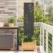 Écran de confidentialité de jardin Noir 32 x 140 cm Acier laminé à froid