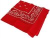 Merkloos Carnaval verkleed boeren zakdoek - 12x - rood - 55 x 55 cm