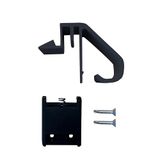 MICEL - 68377 - Europese deurklop voor ramen en deuren, profiel 40/20, sluiting van aluminium, zwarte afwerking, 47 x 65 x 35 mm