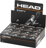 Head Start Squash Balls - Single White Dot - Box of 12