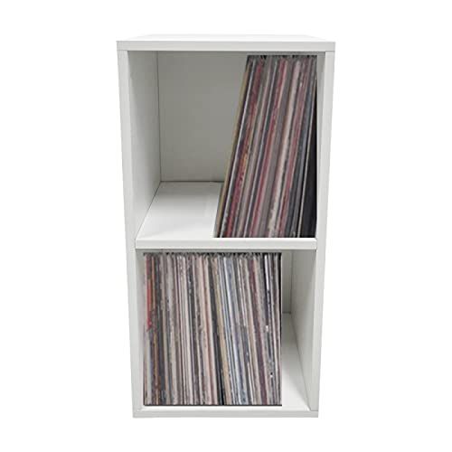 VDD Vinyl Wish Vinyl LP Platen Opbergkast - Wit - 69cm hoog