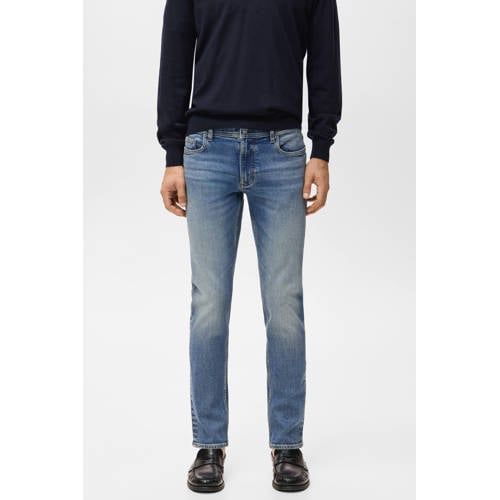 Mango Man slim fit jeans changeant blauw