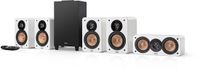 Teufel ULTIMA 20 CONCEPT Surround 5.1 Systeem - Home cinema set met Subwoofer en geïntegreerde AV-ontvanger - Bluetooth aptX, HDMI ARC CEC, USB-C - wit