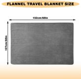 Goodivery ® Couverture et coussin de voyage 2-en-1 confortables et doux pour diverses situations de voyage