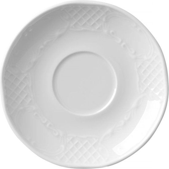 Hendi Schotel voor espressokopje - wit porselein - ⌀130mm