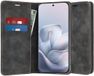 Techsuit Hoesje geschikt voor Motorola Edge 70 Fusion - Confy Book Wallet Case - Zwart