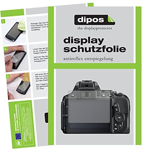 dipos I 6X beschermfolie mat compatibel met Nikon D 5600 folie displaybeschermfolie