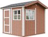 Timbela M913-REDWOOD RED - LP SmartSide Tuinhuis op houtbasis - 5,9 m² - 250x294xH252 cm - met vloer en verf