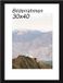 SnelShoppen RUN HELIX Cadre photo en bois 30 x 40 cm Noir
