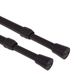 GCurtain 2 stuks douchegordijnstang, zonder boren, veerspanstang, 71-117 cm, 1/2 inch diameter, rubberen dop aan beide uiteinden, zwart