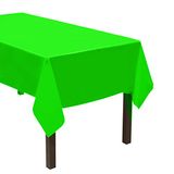 Party Essentials Heavy Duty Plastic Tafelhoes, 54 x 108", Zwart Neon Groen