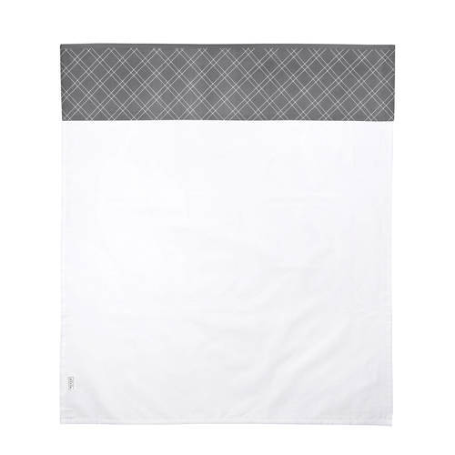 Meyco Meyco baby ledikantlaken Double diamond 100x150 cm grijs