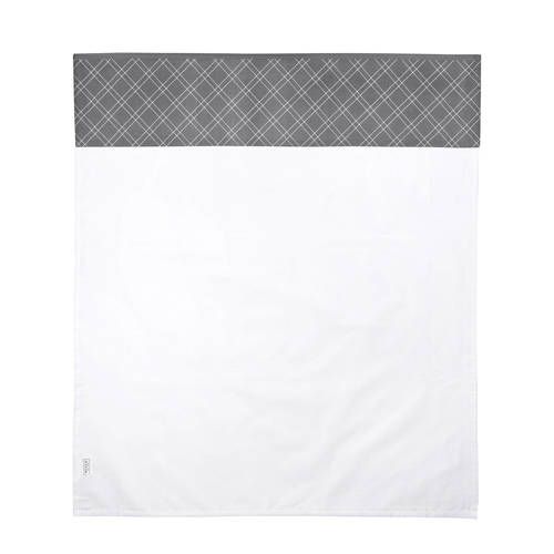 Meyco Baby Ledikantlaken Double Diamond - 100x150 cm - Grijs