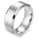 Mendes Wolfraam herenring 8mm Zilverkleurig-21mm