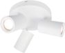 LEDVION - LED Plafondspot - Wit 3-lichts - GU10