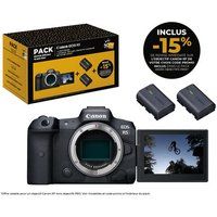 Canon Fnac Pack 70th Anniversary Edition Canon Hybride camera EOS R5 Body Zwart + 2 batterijen + Coupon -15% korting op een Canon RF lens