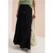 Maxirok met volants en elastische tailleband