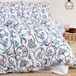 Darymex JERSEYLOVE Housse de couette - 100% Coton Jersey - 160x200 cm - Imprimé floral - Blanc