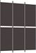 vidaXL Paravent 3 panneaux 150x200 cm tissu marron